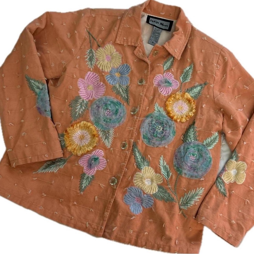 Vintage Embroidered Floral Jacket